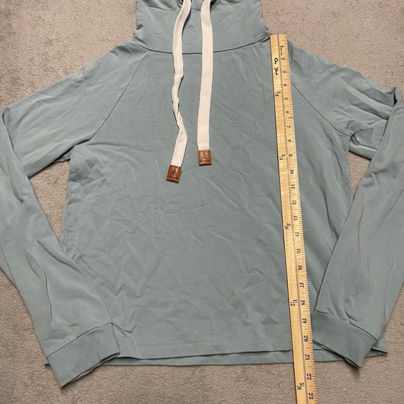 Wanakome Sweatshirt Womens XS Blue Outdoor Mock Neck Pullover - Picture 8 of 11